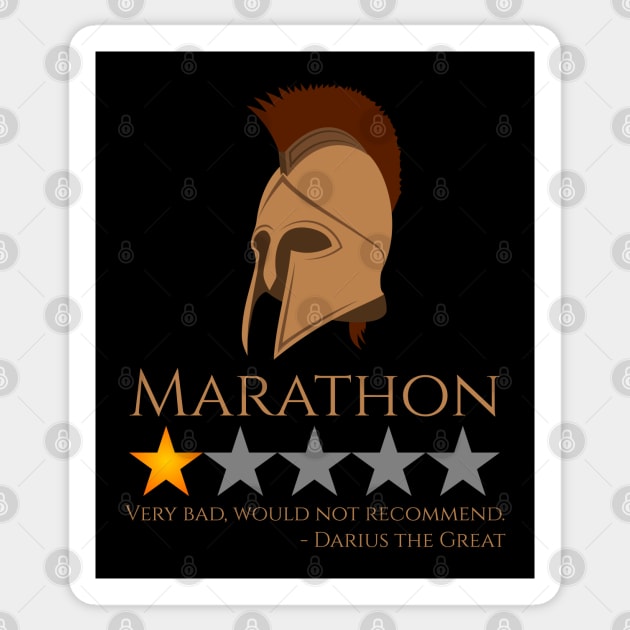 History Of Ancient Greece - Battle Of Marathon - Greek Sticker by Styr Designs